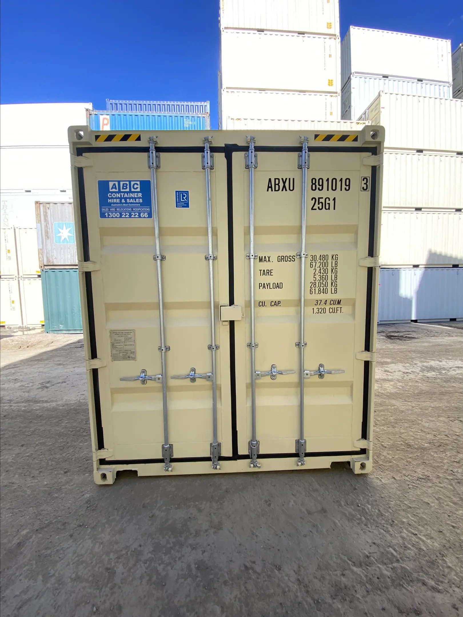 20' High Cube Shipping Container (Steel Floor) ABXU8910193 in Gladstone