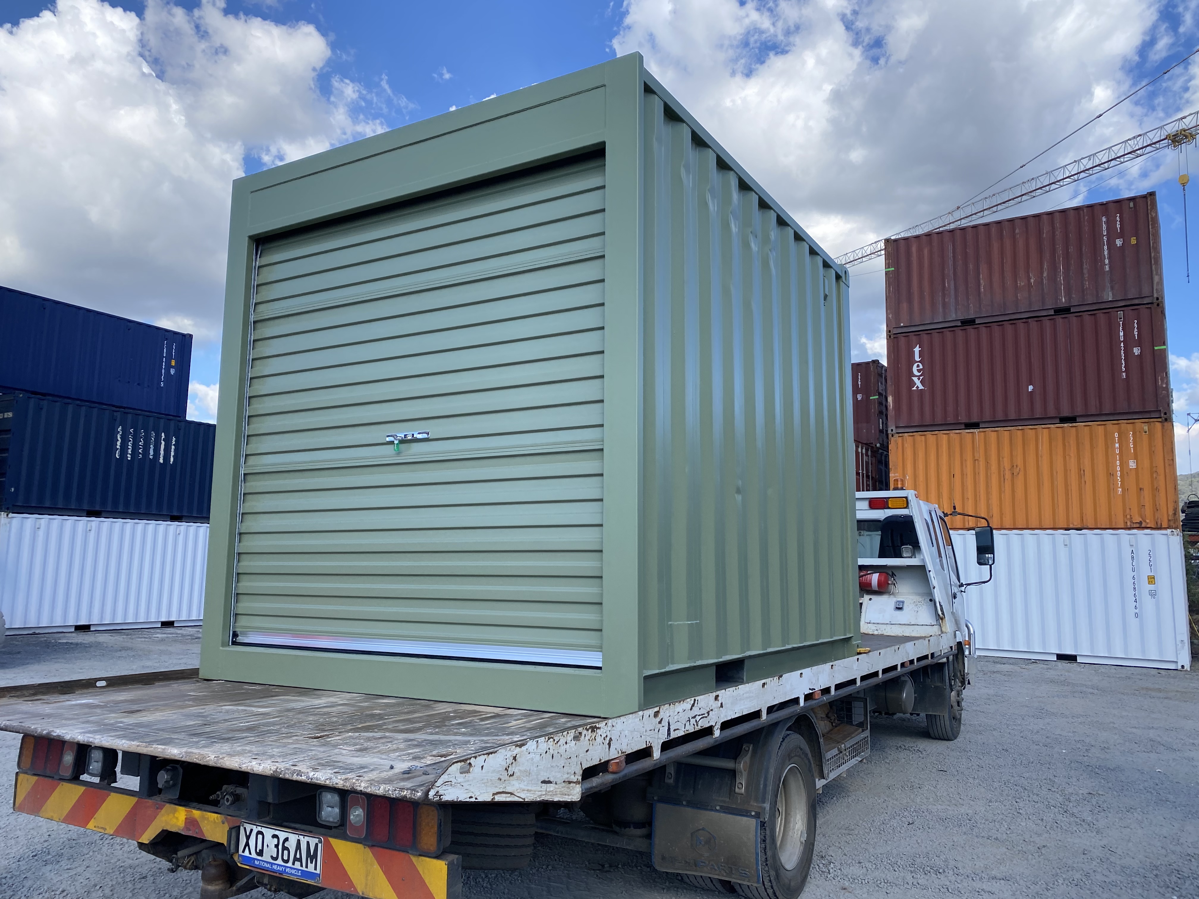 10ft Shipping Container With A Roller Door