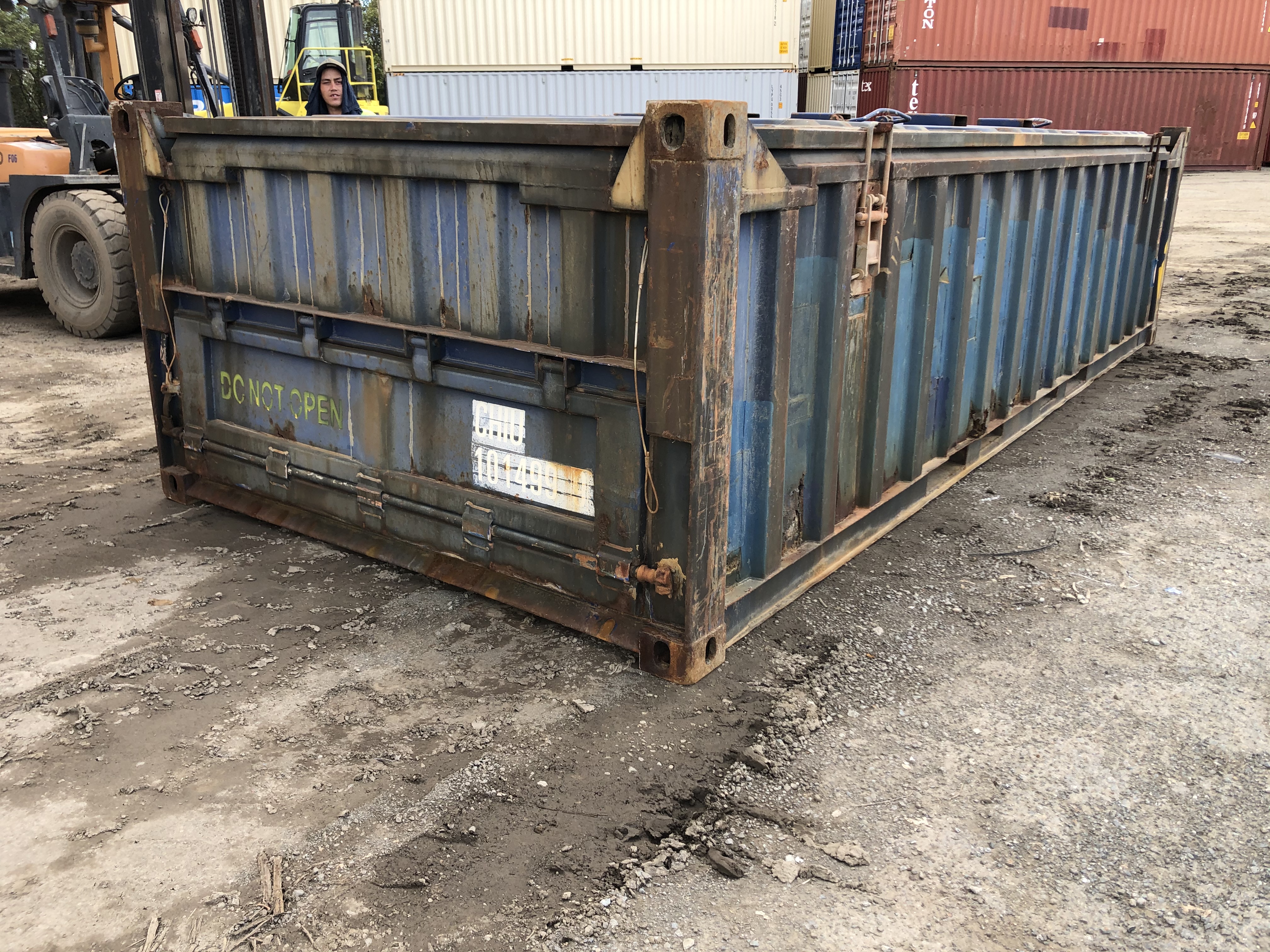 20ft used half height shipping container.