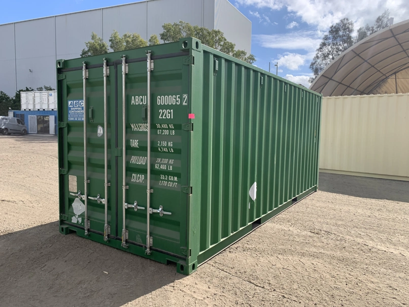 20ft green shipping container