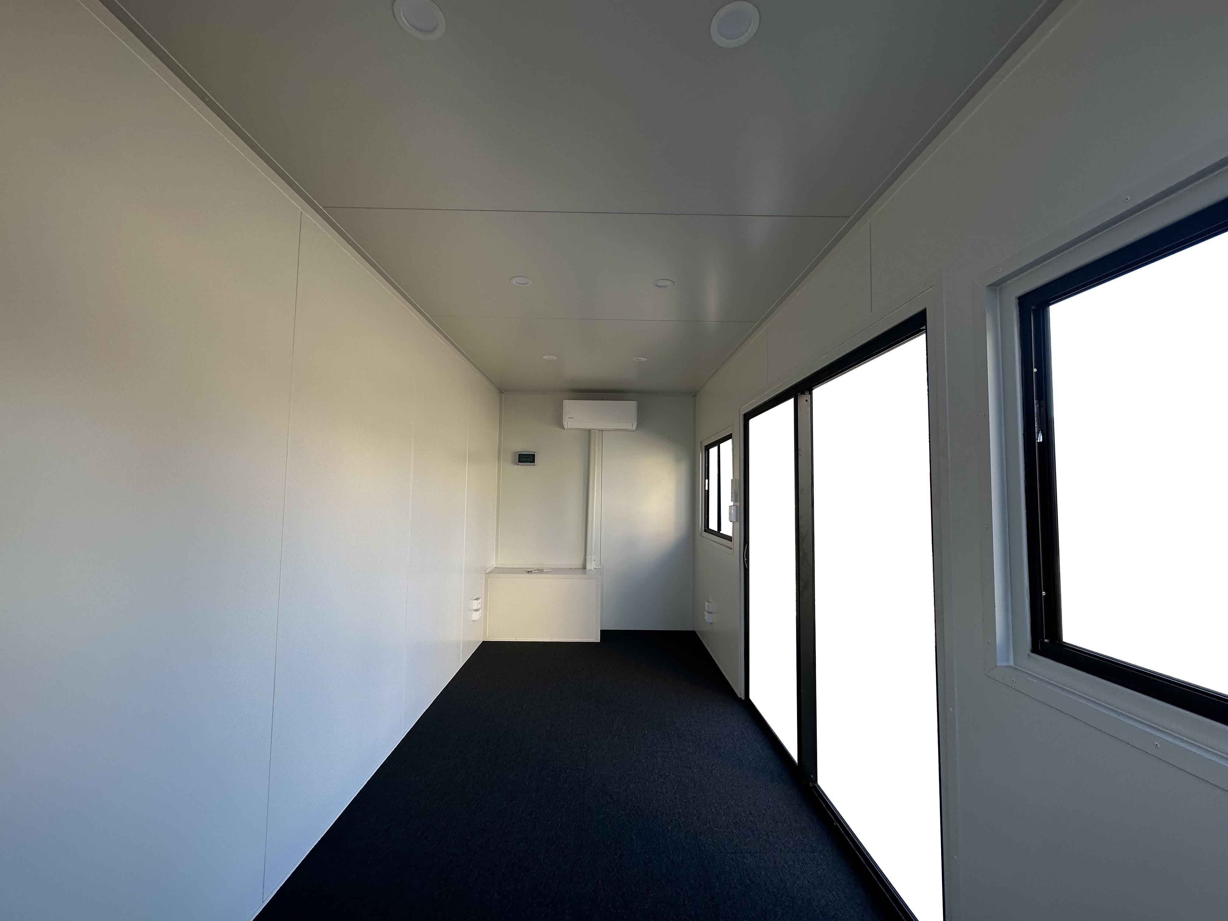Inside of an Acacia shipping container office