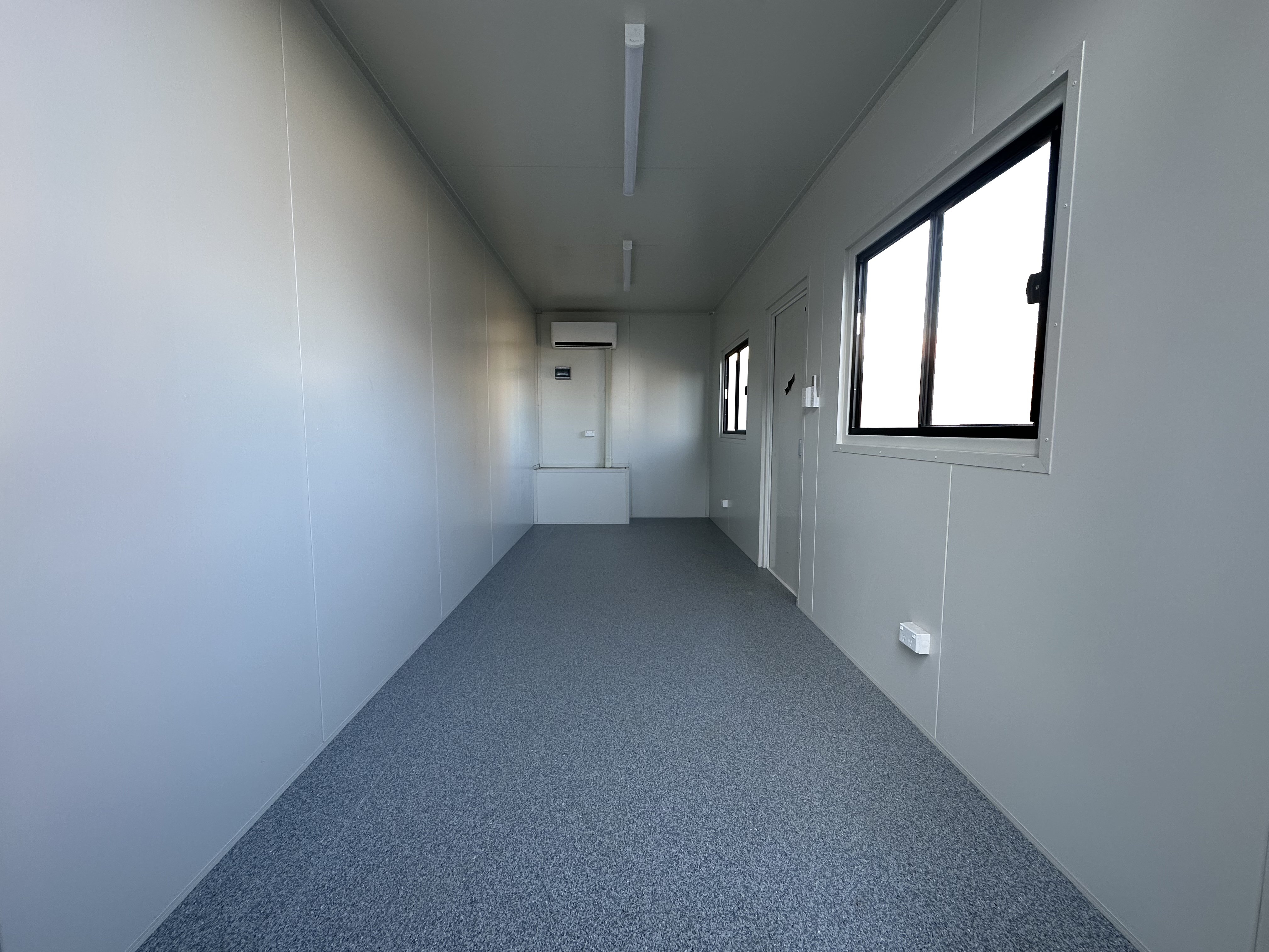 Inside of a Banksia shipping container office