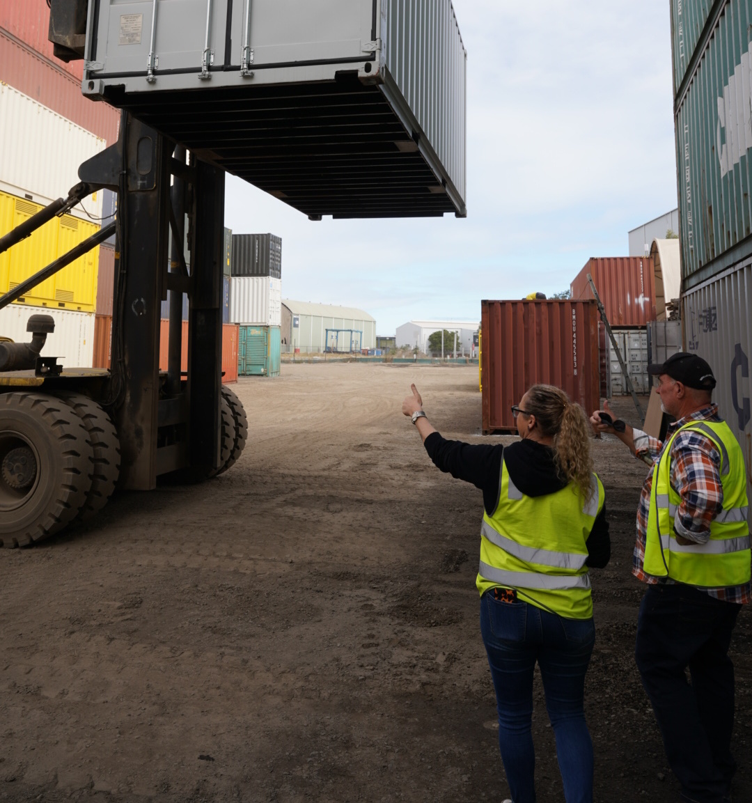 Viewing the container in person