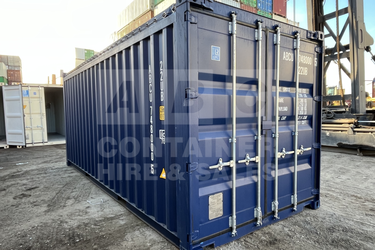 Rank 8 out of 10 new build blue 20' Standard Height Open Top (Tarp and Bows - steel floor) in Brisbane.