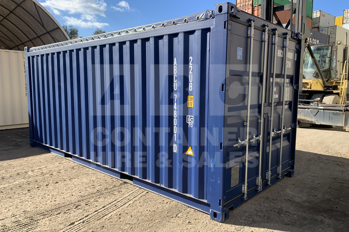 Rank 10 out of 10 new build blue 20' Standard Height Open Top (Tarp and Bows - steel floor) in Brisbane.