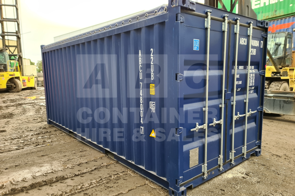 Rank 8 out of 10 new build blue 20' Standard Height Open Top (Tarp and Bows - steel floor) in Brisbane.