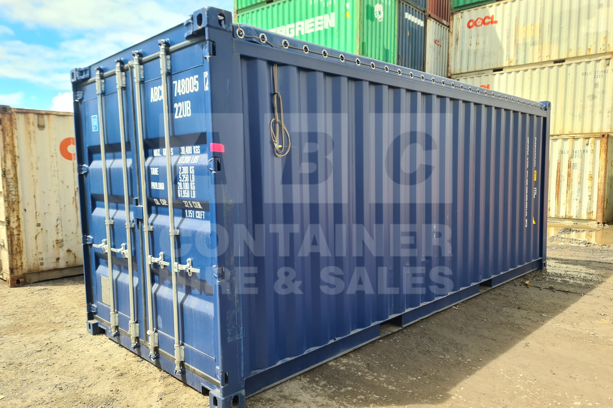 Rank 8 out of 10 new build blue 20' Standard Height Open Top (Tarp and Bows - steel floor) in Brisbane.