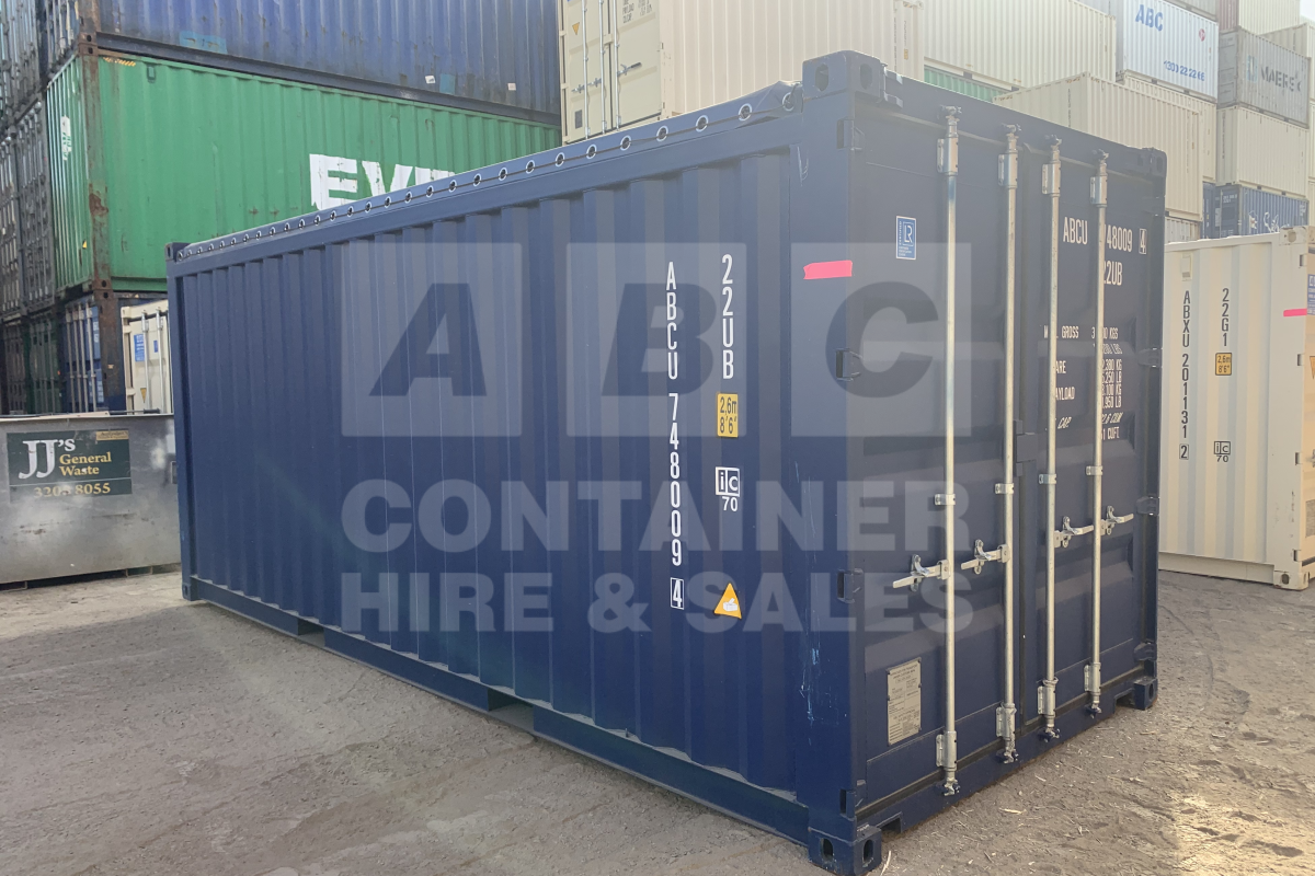 Rank 9 out of 10 new build blue 20' Standard Height Open Top (Tarp and Bows - steel floor) in Brisbane.