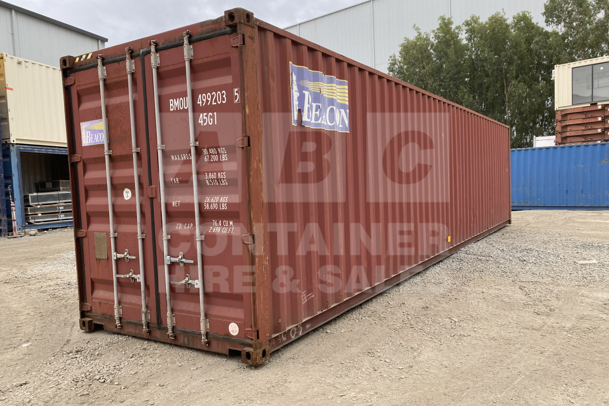 Rank 4 out of 10 used brown 40 foot high cube shipping container in Brisbane.