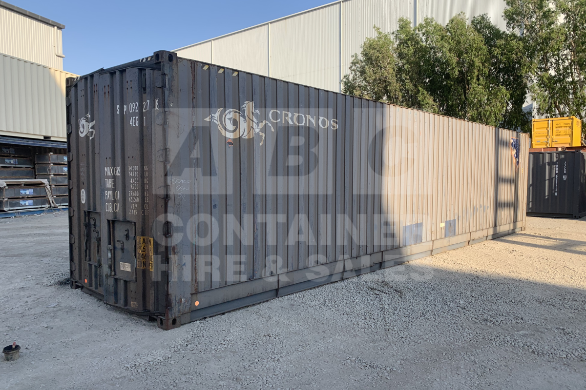 Rank 4 out of 10 used blue 40 foot high cube pallet wide container in Brisbane.