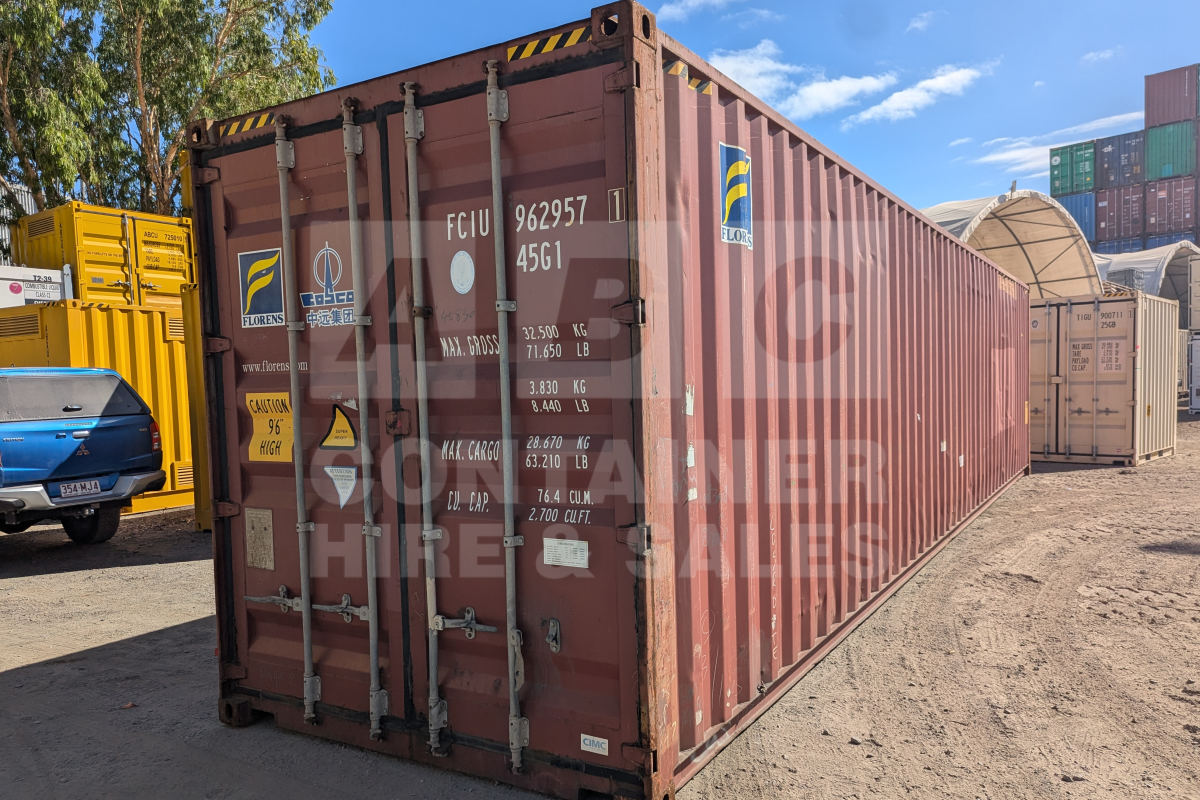 Rank 3 out of 10 used brown 40 foot high cube shipping container in Brisbane.