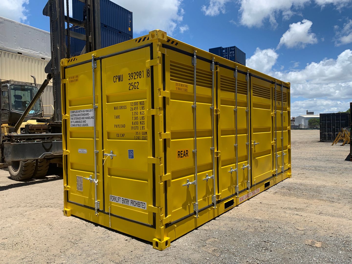 20ft dangerous goods shipping container